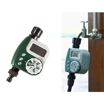 

Electric Garden Watering Timer Programmable Single Outlet Faucet LCD Display