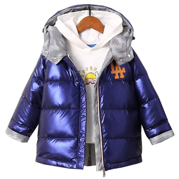 

Children'S Warm Jacket New Winter Wear Boys And Girls Hooded Warm Down Jacket Baby Colorful Bright Face Down Jacket