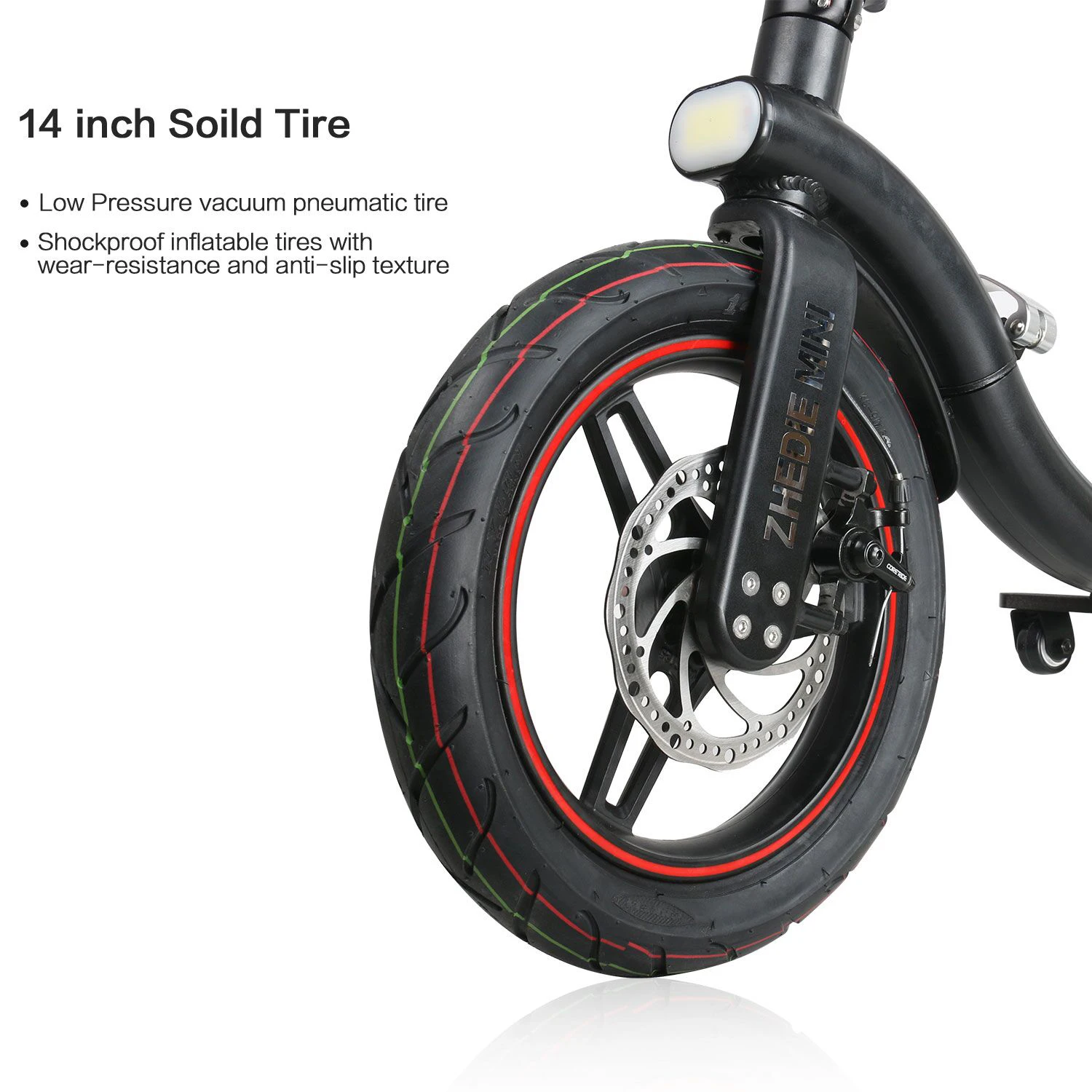 EU Stock ! No Tax ! Electric Bicycle Scooter 14 Inch Tire With 450W Power Full Foldable Long Range Electric Bike Adults Child