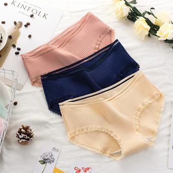 

Cotton Women Panties Breathable Kids Girls Underwear Comfortable Teen Panties Lace Sexy Girls Briefs Teenager Underpants Panty