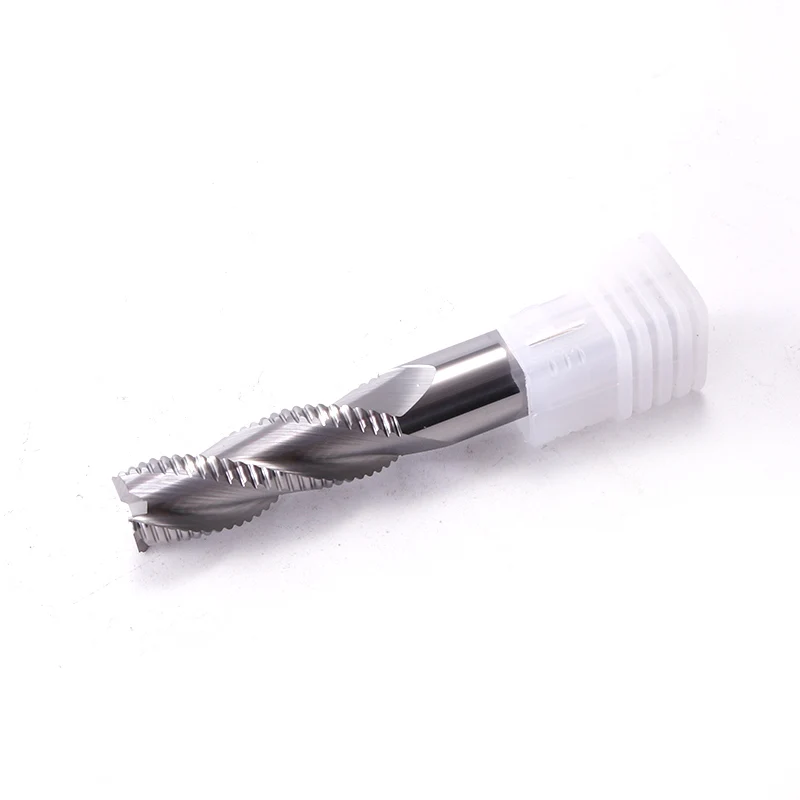 

Cnc Cutter Aluminum Roughing End Mill HRC55 3 Flutes Tungsten Steel Milling Cutter Roughing End Mill Aluminum Copper Cutting 8mm