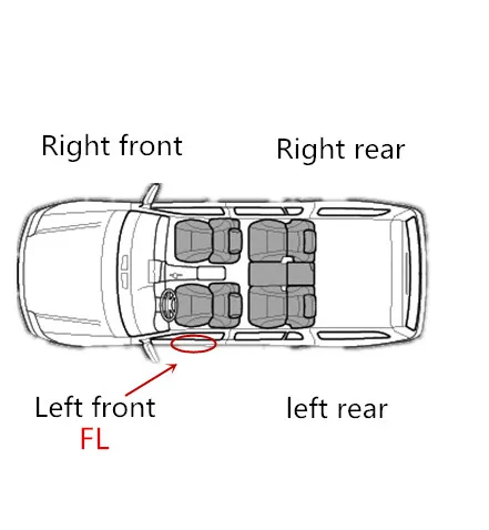 Автомобильная Хромированная ручка для входной двери Крышка Ключа крышка для Lexus ES240 ES350 LS460 LS600 2006 - Цвет: Front Left  FL