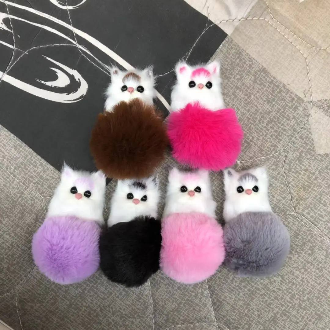 Cell Phone Shell Accessories Model Cat Ball Creative Phone Case after Pendant Manufacturers Direct Selling