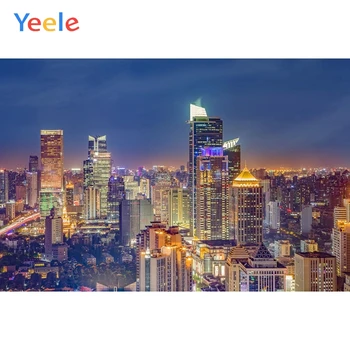 

City Night Building Light Baby Portrait Backdrop Photography Backdrops Vinyl Background For Photo Studio Photophone Photozone