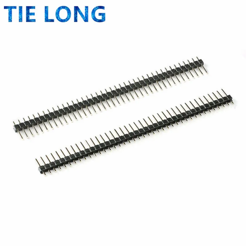 Dupont Wire Jumper Cable Kit 10pcs 40 Pin 1x40 Single Row Male 2.54 Breakable Pin Header Connector Strip for Arduino
