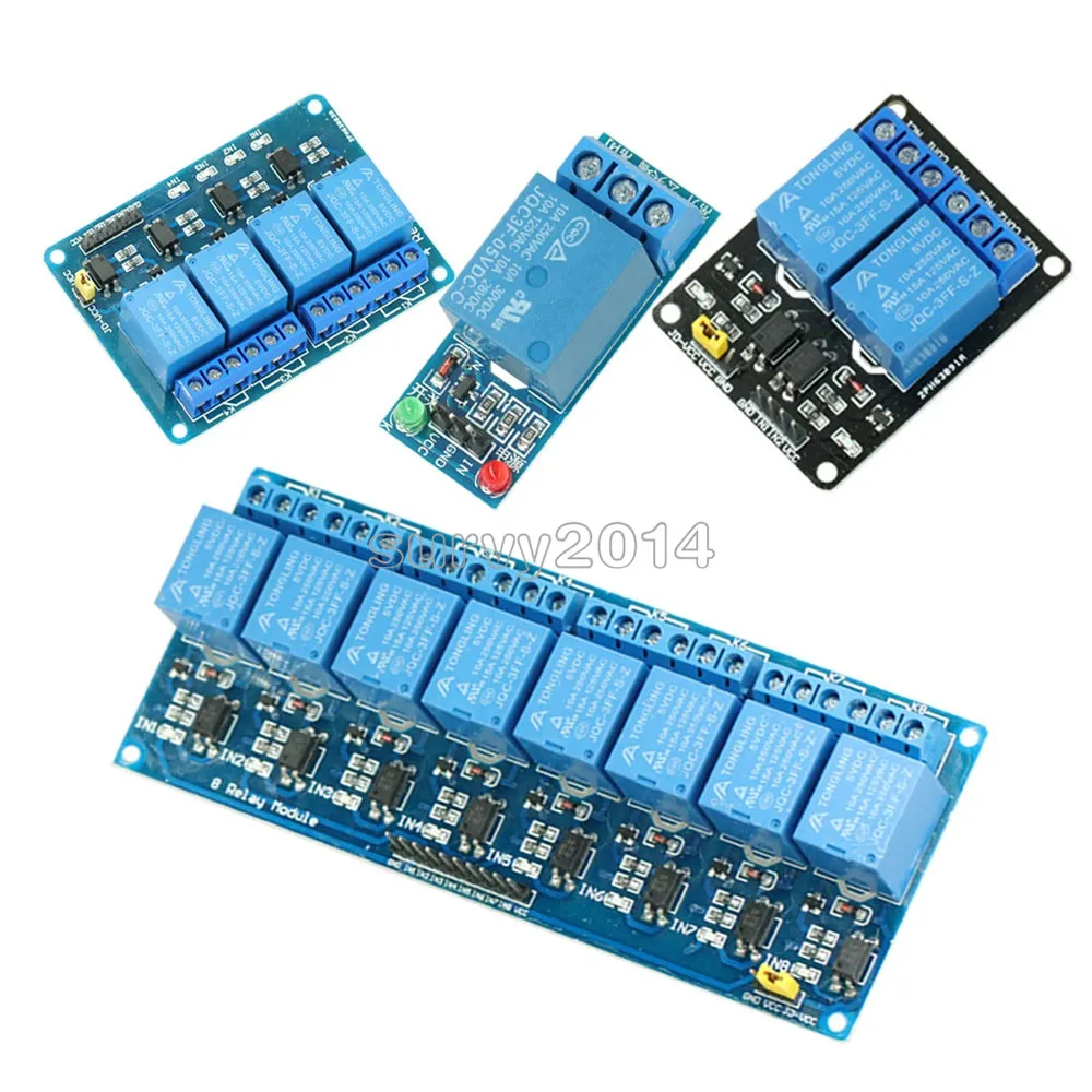 Релейный модуль 5 в 12 1 2 4 6 8 каналов с оптроном релейный выход для arduino