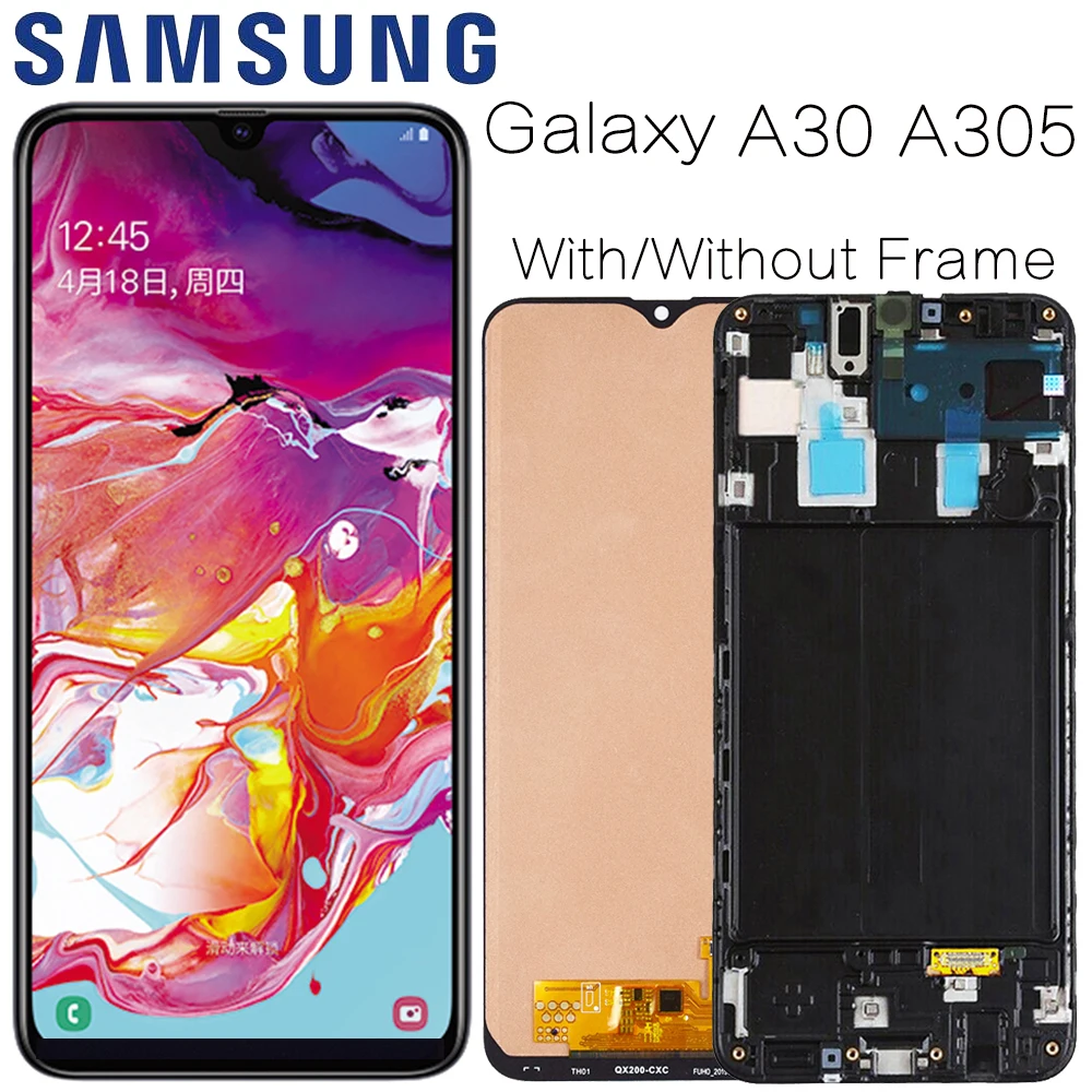 AMOLED для samsung Galaxy A30 SM-A305F дисплей ЖК-экран Замена для samsung A30 A305 A305F дисплей ЖК-экран модуль