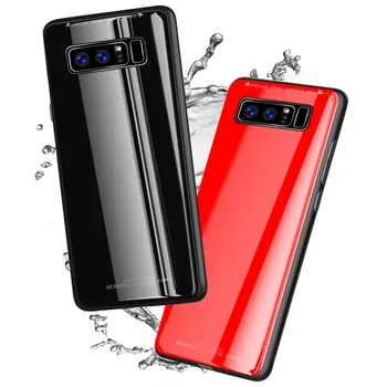 

50pcs Pure Color Glass Phone Case for Samsung Note 8/Note 9/Note 10 Plus/S8/S9 Plus/S10 5G/S10E/A750/A9 2018/A8S/A9S Glass Case