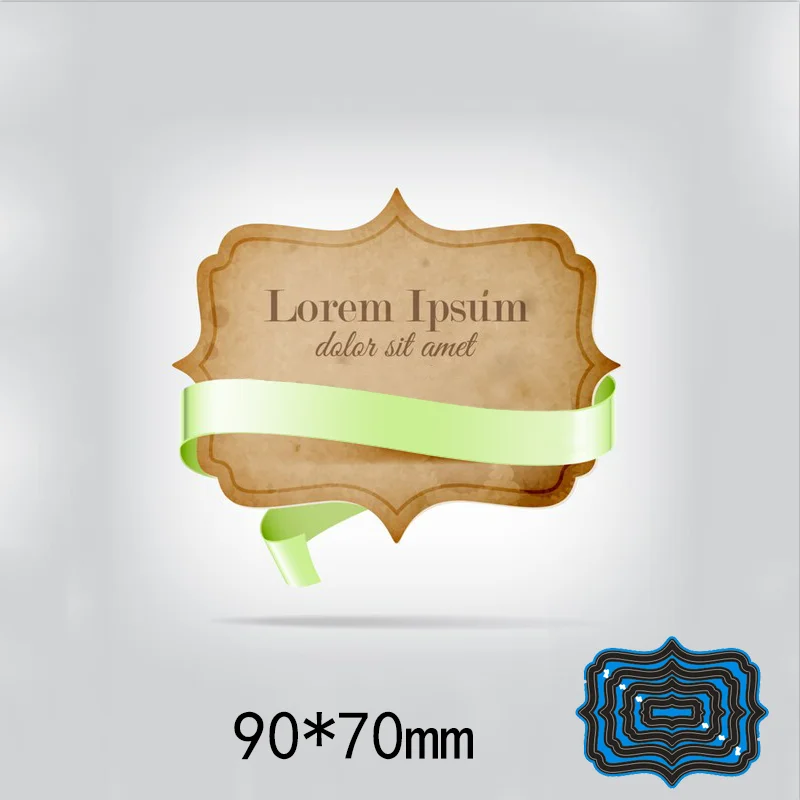 Неправильная рамка металлические режущие штампы трафареты для DIY скрапбукинга