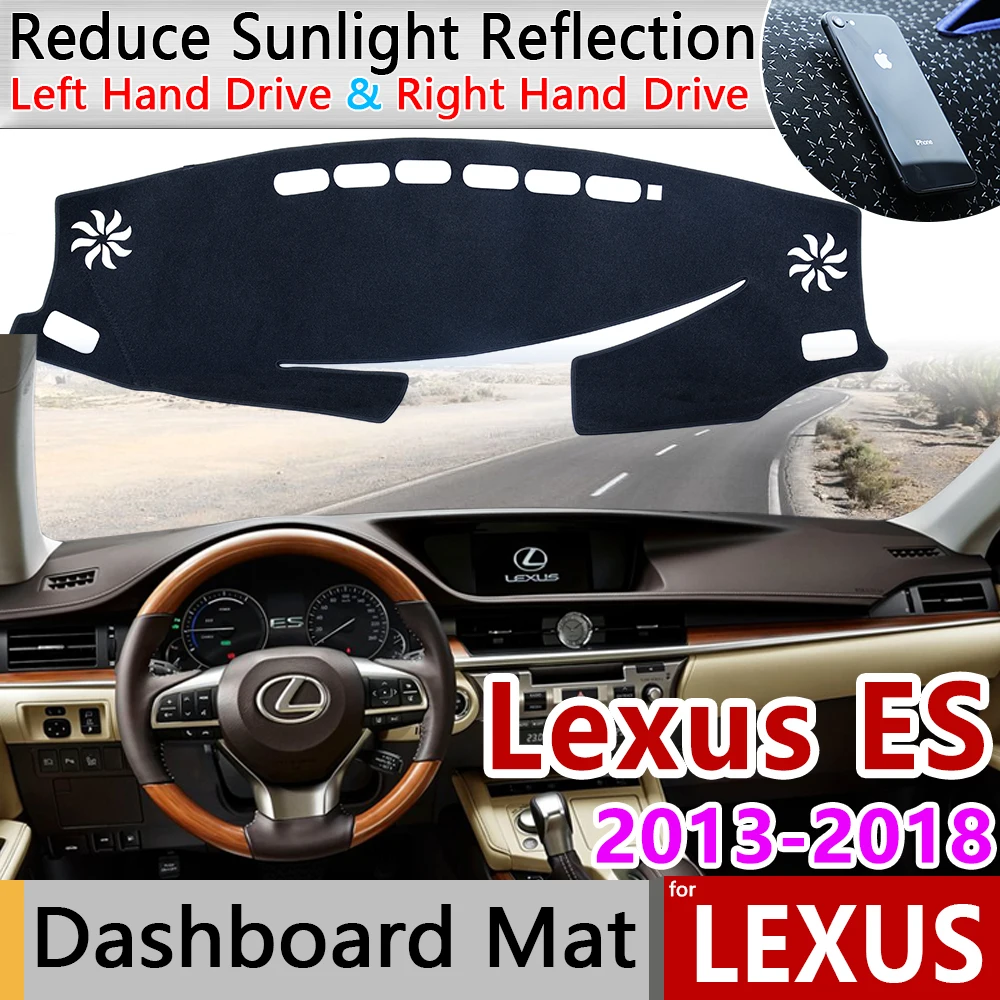 

for Lexus ES ES350 ES300h 2013 2014 2015 2016 2017 2018 XV60 Anti-Slip Mat Dashboard Cover Pad Sunshade Dashmat Accessories 350