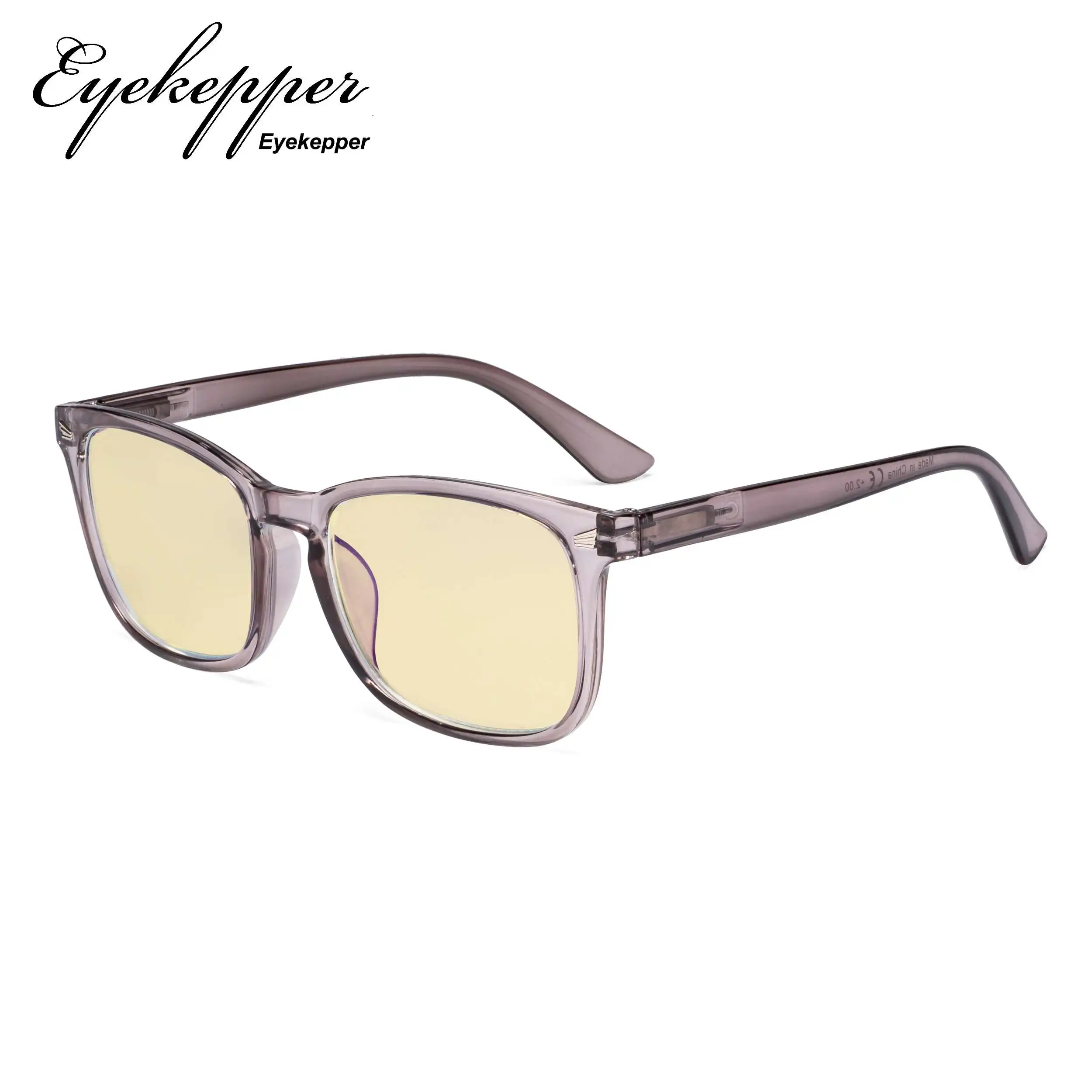 TM1801 Eyekepper, синий светильник, блокирующие очки для чтения с желтым фильтром, линзы-Квадратные умники