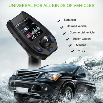 

2020 TiOODRE Bluetooth 5.0 5V3.1A FM Transmitter Bluetooth Adapter Battery Double USB Charger With Voice Prompts Modulator