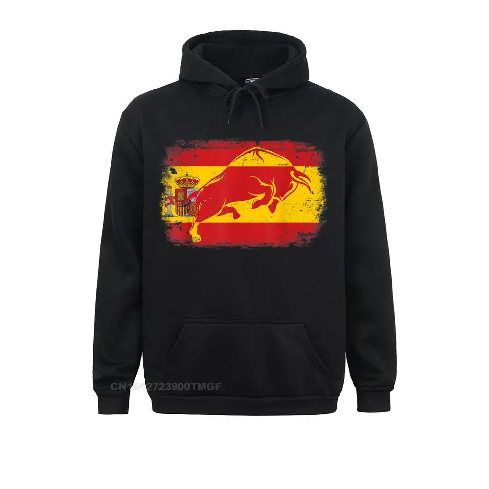 Hoodies Spanish Flag T-shirt Bull Flag Spain Espana by Zany Brainy__19021 Thanksgiving Day Long Sleeve  Male Sweatshirts Custom Sportswears Fashionable Spanish Flag T-shirt Bull Flag Spain Espana by Zany Brainy__19021black