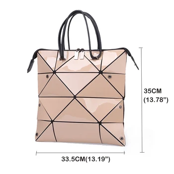 

Womens Handbags Geometric Bag Women's Fashion Shoulder Bag Totes Folding Deformable Variety Handbag Casual Messenger Bag