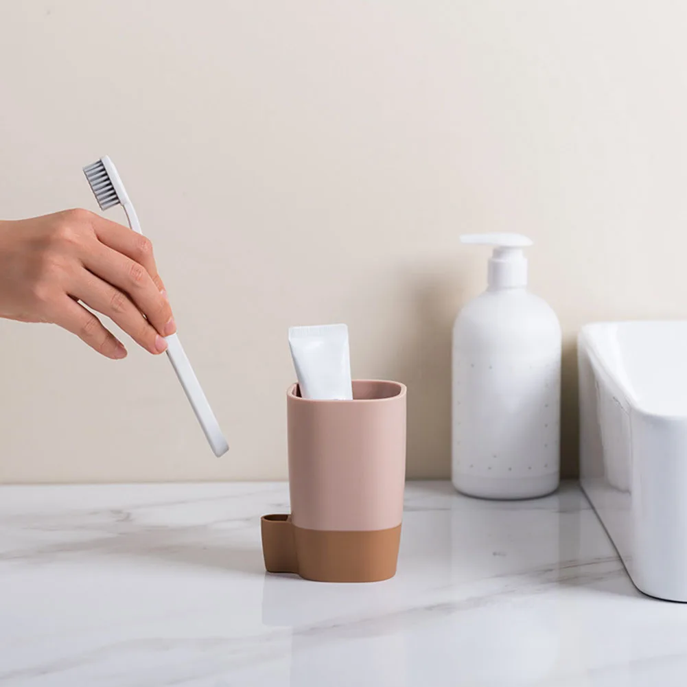 Toothbrush PP Travel Toilet Organized Hotel Home Bathroom Decorative Draining Durable Cup Holder Storage Rack Drying Elastic
