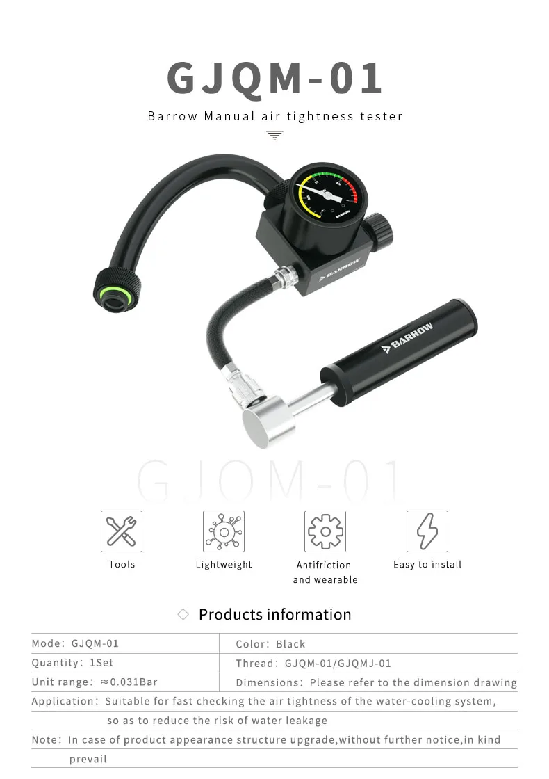 Aperto Pressão Ferramenta Airtightness Detector Teste Sistema Computador GJQM-01