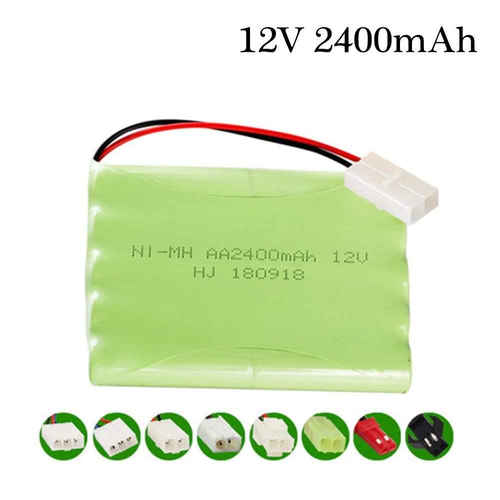 Batteria Nimh 12V 2400Mah Per Carri Armati Per Auto Giocattolo Rc Treni Robot Barca Pistola Ni-Mh Aa 700Mah 12V Batteria Ricaricabile 1 Pz