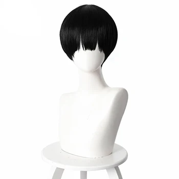 

Toilet-bound Jibaku Shounen Hanako kun Yugi Amane Black Short Wig Cosplay Costume Heat Resistant Synthetic Hair Party Wigs