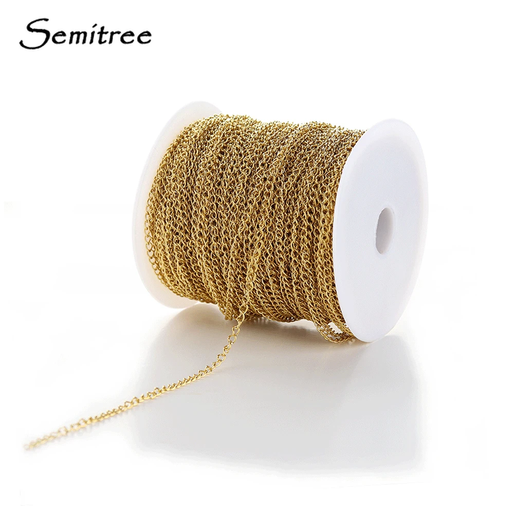 Цепочка Из Нержавеющей Стали для украшений сделай сам 5 метров 3*4 мм|Ювелирная