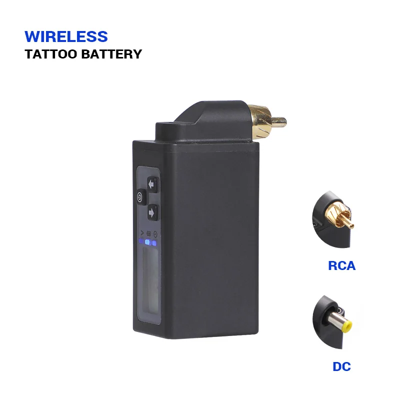 Клеймо Новый Беспроводной татуировки Питание постоянного тока и RCA Подключение