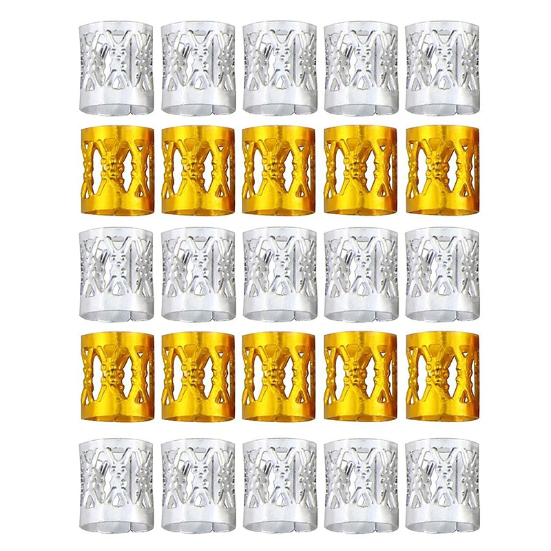 100 Pcs/setGold   For Braids Dreadlocks   Ŀ Dread Tube Dreadlock  ׼ Microlink Hair Extensions
