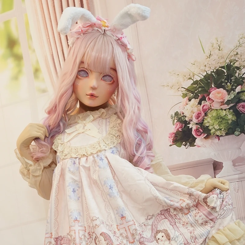 HIDOLLS 17) ручная работа женская девочка кремнезема Смола БДСМ секс Трансвестит кукольная Маска Косплей страшные BJD кигуруми маски