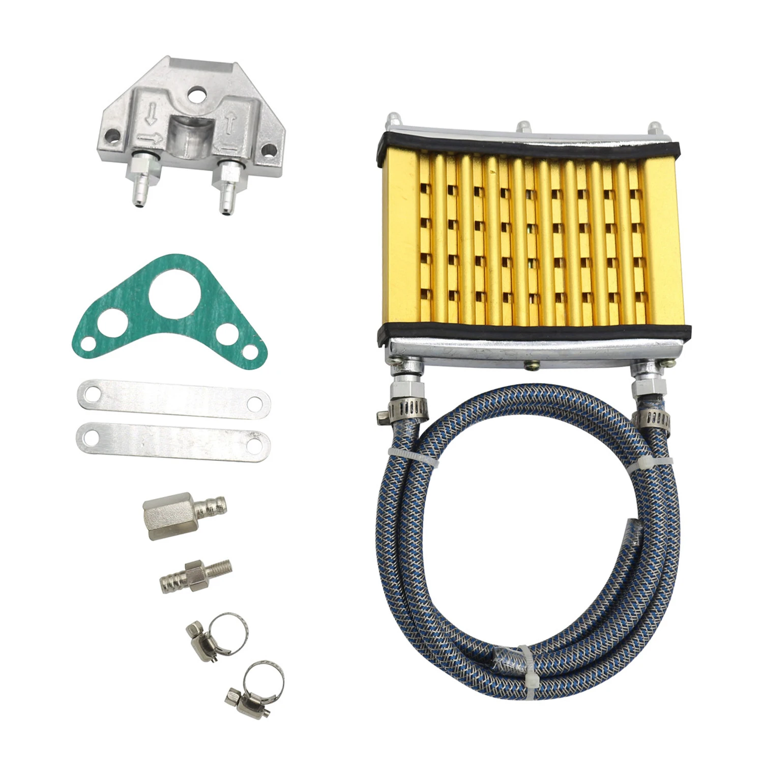 Universal Motorcycle Engine Oil Cooler Cooling Radiator Accessories For 50cc 70cc 90cc 110cc 125cc Dirt Pit Bike ATV