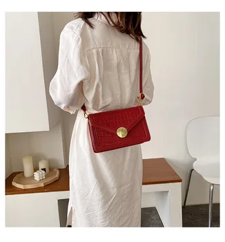 

Spring and Summer Retro Black Bag Female 2020 New Style All-match Ins Shoulder Bag Shaped Messenger Square Sling Bag