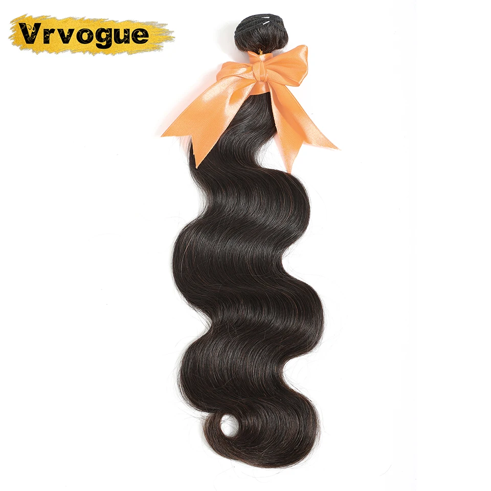 

Vrvogue Hair Brazilian Body Wave Bundles Natural Color 100% Human Hair Bundles Weaving 1 Piece 8-30inch Remy Hair Extension