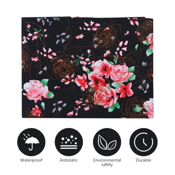 

1pc Rose Pattern Printing Hair Dressing Apron Haircut Cape Haircut Gown Barber Cloak for Barber Home