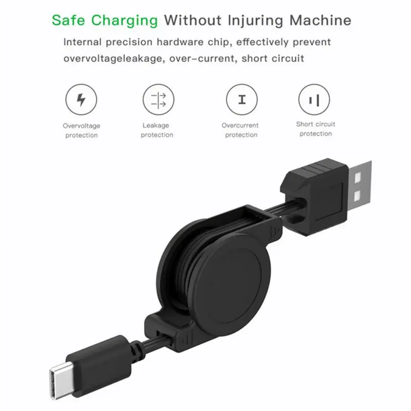Выдвижной кабель для передачи данных type-C и USB кабель для зарядки карт памяти