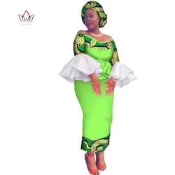 Plus Size Women Clothing Maxi Dress Dashiki African V-Neck Robe For Women In African Clothing Party Long Boho Gown WY2545
