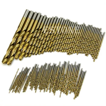 

Hot 99pcs Titanium Coated HSS High Speed Steel Drill Bit Set Tool 1.5mm - 10mm 40JE