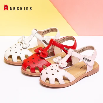 

ABCkids Baby Summer Bowknot Sandals Girls Toddler Shoes Children Cute Princess Shoes Lovely Wear-resistant Rubber Bottom