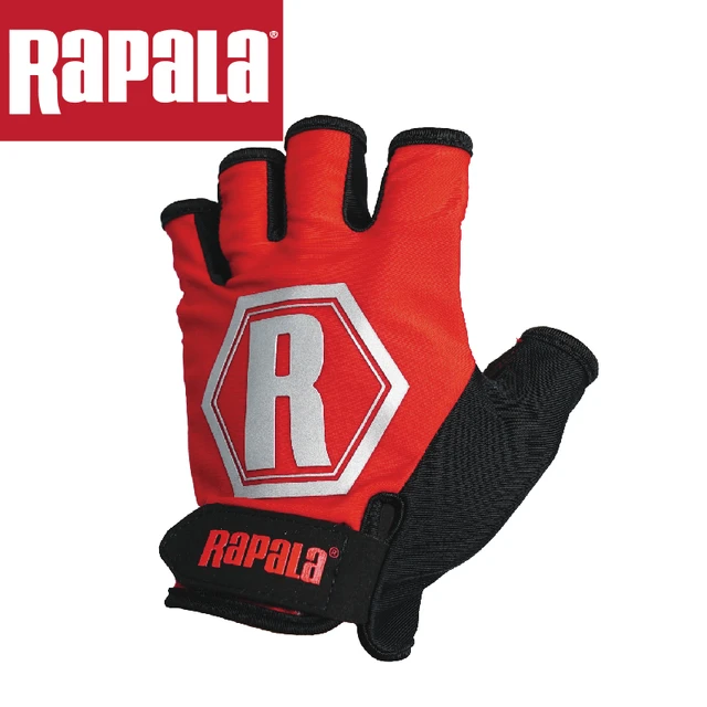 RAPALA Fishing glove M/L/XL tactical casting glove half figner High-quality  fabrics Comfort Anti