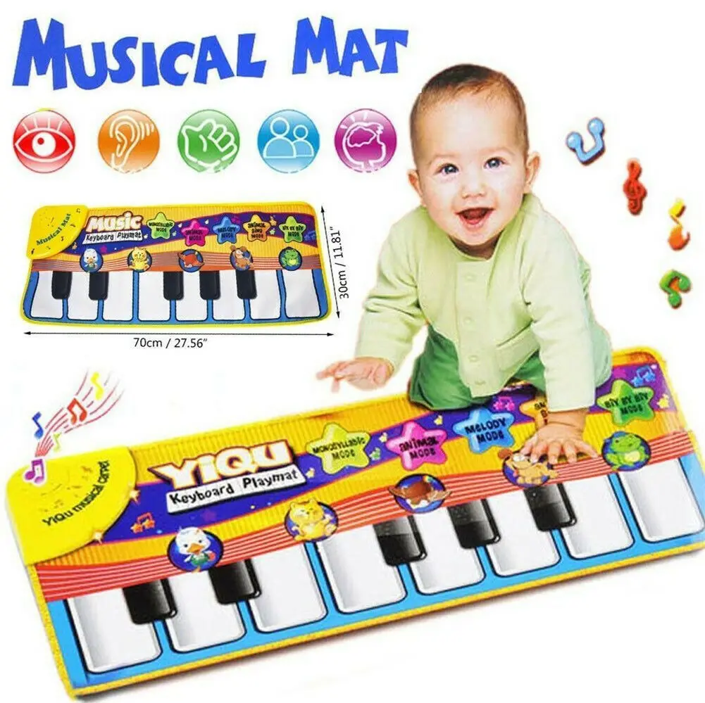 Pudcoco 72*29 см новейший детский музыкальный игровой коврик музыкальная музыка
