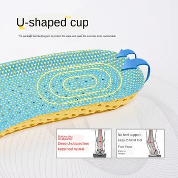 

Motion Insole Men Shock Absorbing Sweat Deodorization, Breathable Basketball Soft Cushioning Insole Summer