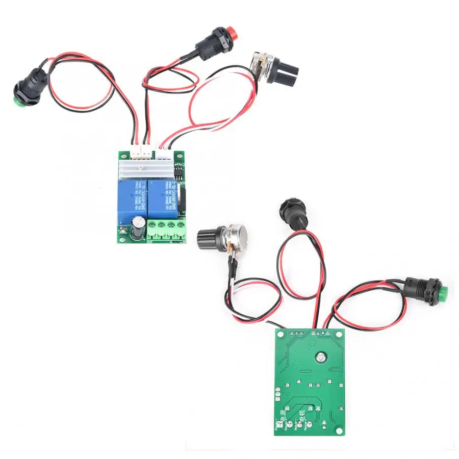 PWM DC регулятор скорости двигателя 6~ 24 В CW CCW переключатель вращения контроллер беззамочные переключатель контроллер скорости двигателя