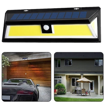 

3 Modes 180COB LED Solar Wall Light Motion Sensor Light COB Waterproof Energy Saving For Outdoor Garden Yard Pathway Lighting