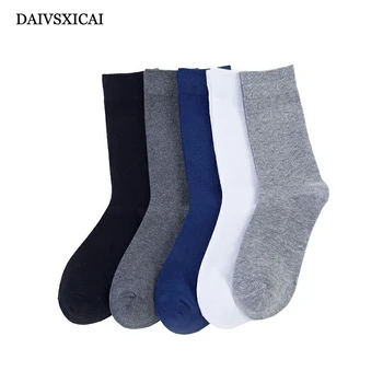 

3Pairs/lot=6pieces Autumn Winter Cotton Socks Fashion Men Business Cotton Solid Color Thick Male Casual Sock