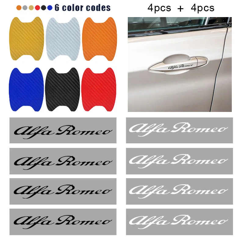 8 шт. креативные наклейки для защиты от царапин и столкновений автомобильных