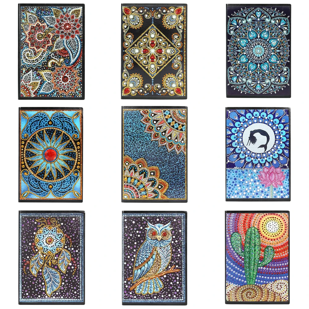 

DIY Creative Special Shaped Diamond Painting Notebook A5 Diary Book 60 Pages Notebook Embroidery Diamond Cross Stitch Craft Gift