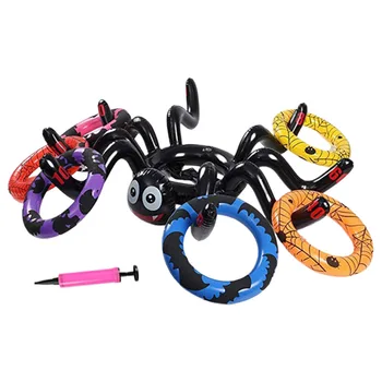 

Hat Kids Children Indoor Outdoor Inflatable Spider Throwing Ring Set Home Garden Educational Toys Halloween Gift Large Inflator