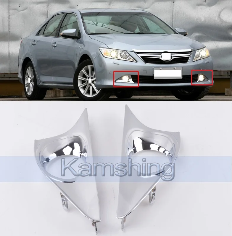 CAPQX 1 пара для Toyota Camry 2012 2015 хромированный передний бампер противотумансветильник