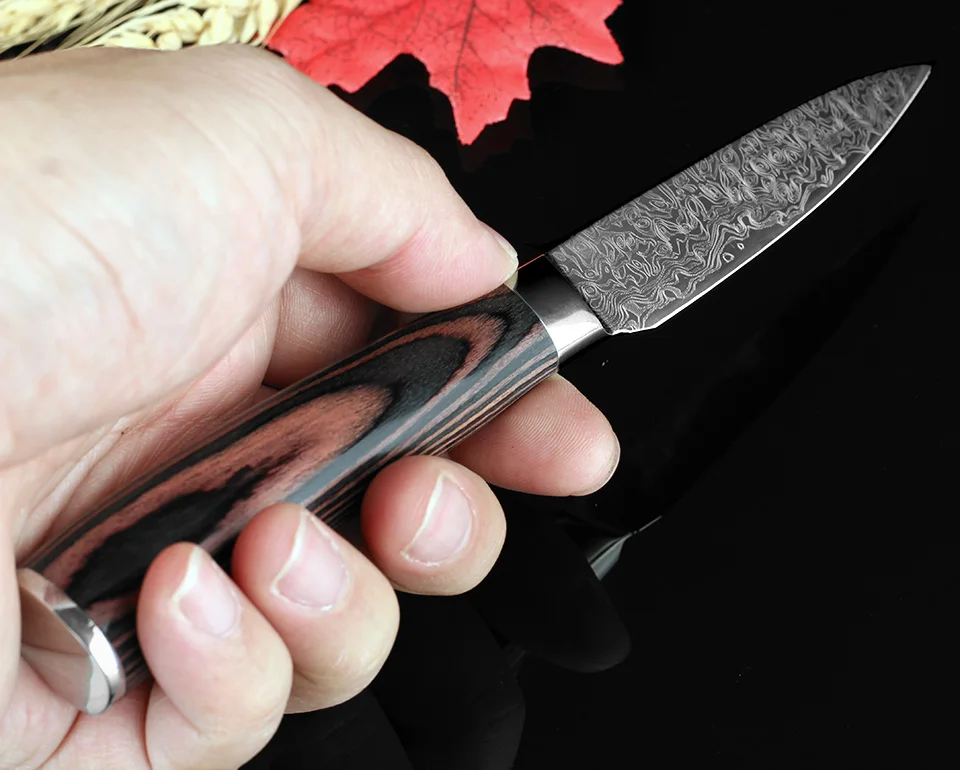 Набор японских ножей XITUO из дамасской стали 3 5 + 7 дюймов 7Cr17mov|santoku chef knives|cooking damascus