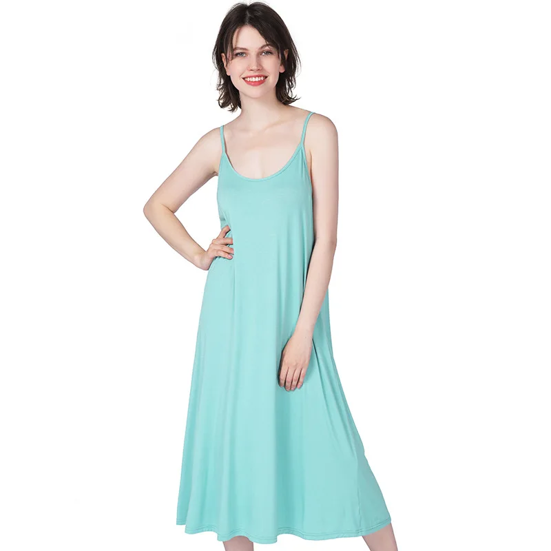 Women Nightgowns Summer Sleepwear Night Dresses 2XL-7XL Plus Size Sleeveless Loose Nightdress Fdfklak women nightgowns,women nightdresses,sleeping dress