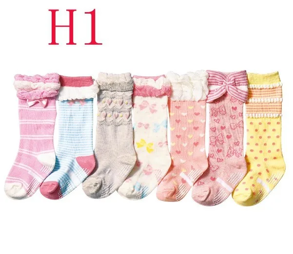 

Nissen Autumn And Winter New Style High Quality Pink Female BABY'S Socks Infant Anti-slip Tube Socks Pure Cotton Children Thigh