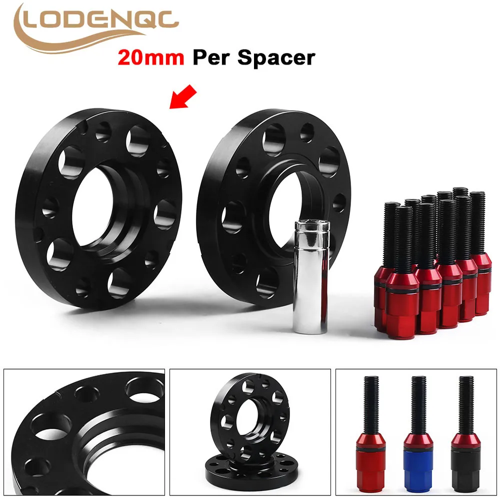 Lodenqc 20mm 5x120mm 72.56mmhubcentric Wheel Spacers M12x1.5 Tapered