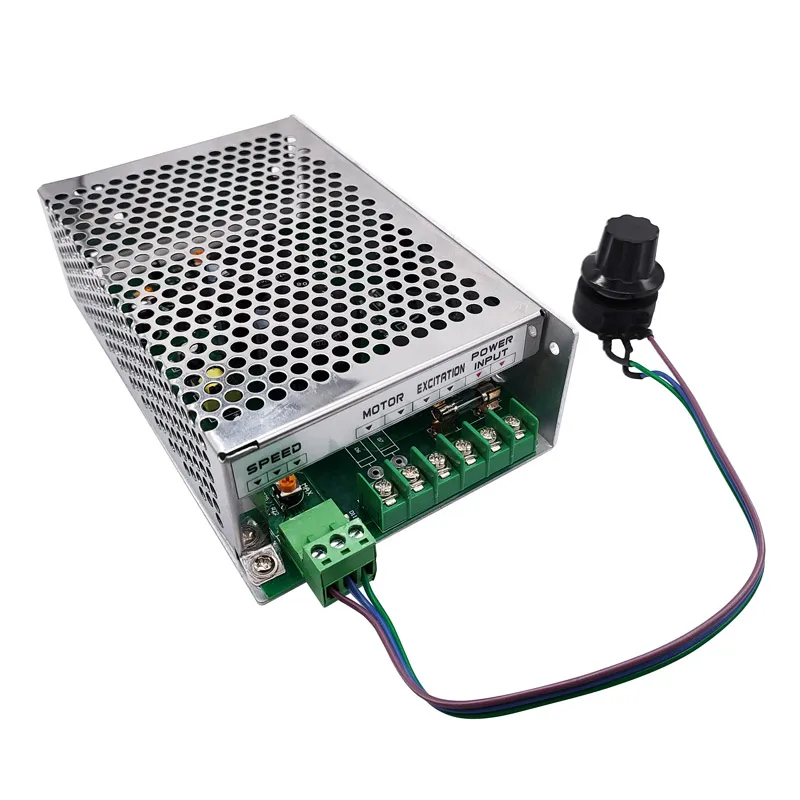 Fonte de Controle do Motor para Motor do Eixo dc Alimentação Reguladora de Velocidade Entrada 220vac Pwm Sk12110 12a 0110vdc
