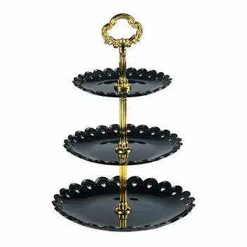 

3 Tier Cake Stand Birthday Wedding Party Tableware Kit Tri-layer Food Holder